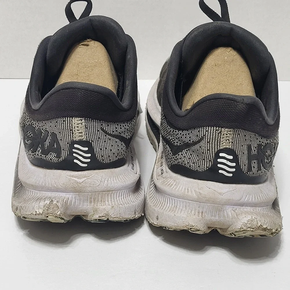 Hoka Kawana Womens‎ Black White Running Shoes Sneakers Size 8.5 1123164 BWHT